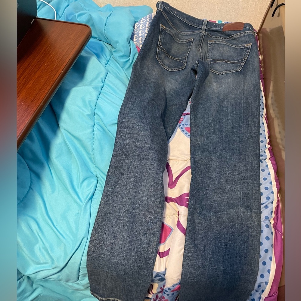 Hollister Men’s Grunge Streetwear Dark Wash Indigo Extreme Skinny Jeans Waist 30 - Picture 2 of 4
